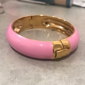 J. Crew millennial pink enamel bracelet with clasp